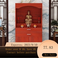 NEW Buddha Niche Home Incense Burner Table Altar Clothes Closet Modern Small with Door God of Wealth Worship Table Alt
