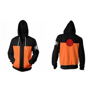 Anime Naruto Red Cloud Cosplay Jackets Men Hoodies Sweatshirts Uzumaki Akatsuki Haruno Sakura Hat Clothing Unisex Zipper