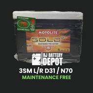 3SM L/R D31 / N70 MOTOLITE GOLD BATTERY