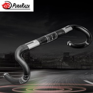 PURARAZA Full Carbon Fiber Bicycle Handlebar Black Road Mountain Bike Handle Bar