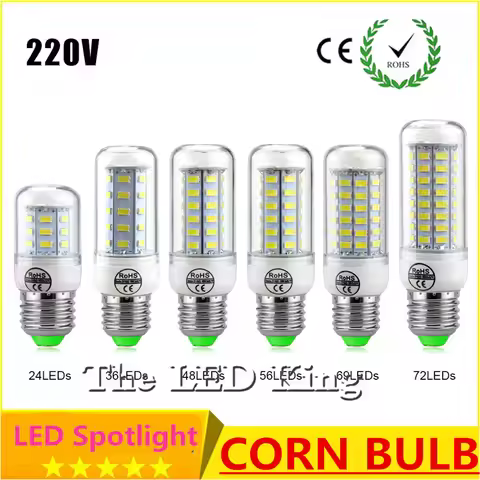 Replace CFL 8W 12W 15W 20W 25W 30W E27 E14 220V LED light Bulb High Luminous 5730 Spotlight LEDs Cor