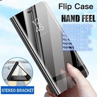 Mirror Flip Case For Redmi Note 11 Redmi Note 11S Redmi Note 11 Pro Redmi Note 10 Redmi Note 10 Pro Redmi Note 10S , Clear View Mirror Flip Leather Stand Phone Case Cover
