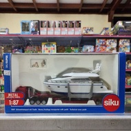 SIKU 1849 schwertransport dead yacht truck ship diecast with figure