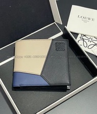 💟LOEWE Puzzle對折錢包-靛藍拼色 銀包 現貨 #全實拍 100%new Indigo Dye/Corda，Coin Purse，Card Holder，Wallet，卡包，卡套，Puzzl