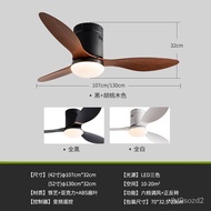 Ceiling Ceiling Fan Lights Fan Lamp Walnut Color Fan BladeABSFrequency Conversion Remote Control Living Room Dining Room