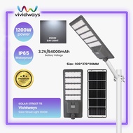 K2 VIVIDWAYS SOLAR STREET LIGHT T5 1200W PRO EDITION 6500K Day Light IP65 Waterproof