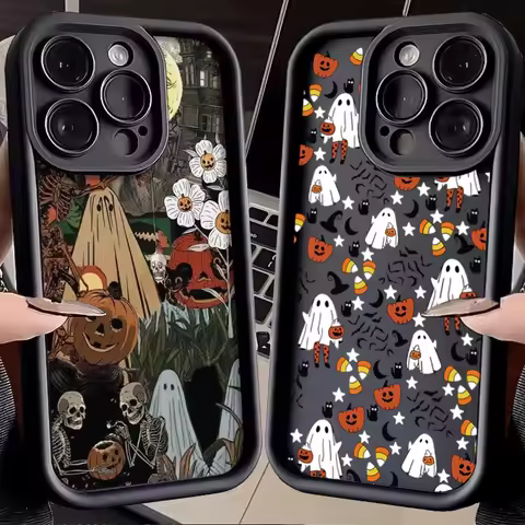 Halloween Spooky Pumpkin Phone Case For Huawei P20 P30 P40 P50 Pro Mate 20 30 40 50 Pro Lite Nova 5i