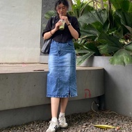 7/8 JEANS SKIRT SHORT JEANS SKIRT