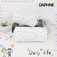 DAPHNE Pen Bag, Floral Print Large Capacity Stationery Bag, High Quality Multifunctional Pencil  Gif