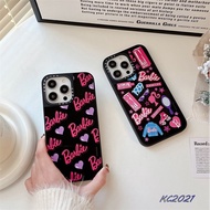 Casing High quality TiFY【Barbie sticker】Mirror iPhone Case For iPhone 14 Pro MAX 13 12 Pro MAX 12 Pro iPhone 11 TPU Side Letters INS Style Shockproof Phone Back Cover