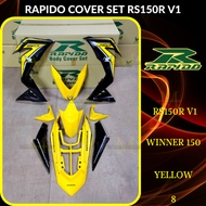 RAPIDO COVER SET RS150R/RS150 V1 WINNER 150 (8) YELLOW (STICKER TANAM/AIRBRUSH) COVERSET