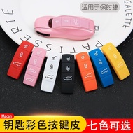 Suitable for Porsche Key Button Leather mc Cayenne m Key 911 Key Modified AALN