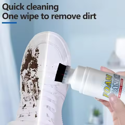 100ml Sneaker Cleaner Foam Cleaner for White Shoes, Boots, Canvas Cleaning Stain Remover Spray Remov