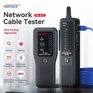 Noyafa เครื่องทดสอบสายเคเบิลเครือข่าย NF-812 RJ11 RJ45เครื่องทดสอบสายสัญญาณป้องกันการรบกวนที่ตรวจจับ