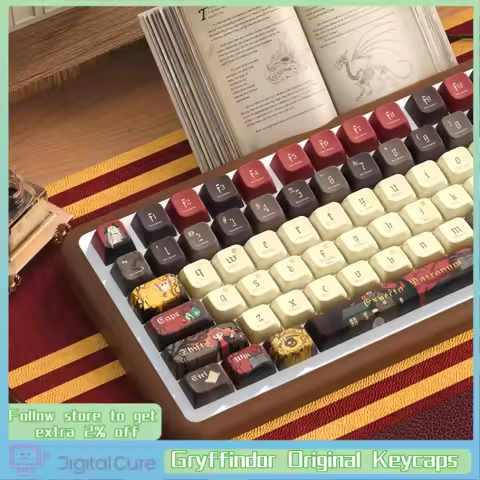 Gryffindor Original Keycaps Magic Academy Theme Keycaps Mda Highly Personalized Thermal Sublimation