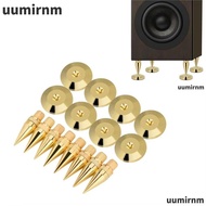 UUMIR Speaker Spikes, Gold Copper Speaker Feet Pad, Isolation Stand Copper Isolation Stand Speaker A