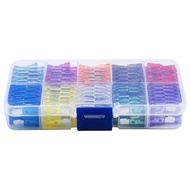 100Pcs Auto Fuse Kit 15A 20A 25A 30A 35A 10 Types Car Fuse Assortment with Box Blade Type Fuse Assor