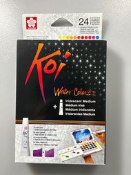 櫻花牌 SAKURA Koi 塊狀水彩24色寫生組 XNCW-24N