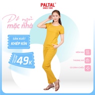 193p 3319 - PALTAL Women's Set Made of CVC Cotton, Comfortable, Sweat-Absorbent Long-Sleeved Pants -