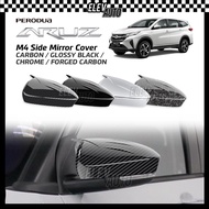 Perodua Aruz M4 Side Mirror Cover Carbon Black Chrome Trim Accessories Bodykit Gearup