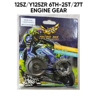 Y125Z 125Z 6TH-25T 27T ENGINE GEAR RACING BEE GEAR ENGINE RACING