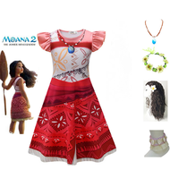 เครื่องแต่งกาย คอสเพลย์ Moana Dress, ปาร์ตี้เครื่องแต่งกาย, ชุดสวย ๆ สำหรับเด็กผู้หญิง Cosplay Costu