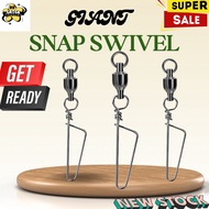 Giant Bearing Swivel with interlock snap kekili pancing fishing swivel lure Connector snap swivel