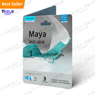 24/7 Online License Key Maya 1 Year Subscription 2025/2024/2023/2022 for Mac/PC/Linux AutoCAD Drafti