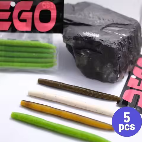 Lure noodles, black pit, salt, Senko, specific gravity, soft worm, lead-free, Texas bread, bionic ba