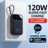 [3C Certified] 20,000mAh Super Fast Charging Power Bank | Built-in Cables | High Capacity & Safe for