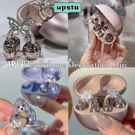UPSTO Headphone Decoration Clip, Butterfly Pattern Removeable Headphone Diameter Buckle, Creative Gi