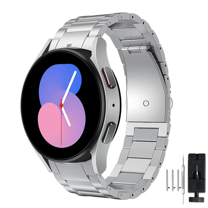 Dây Đeo Kim Loại Titan Cho Samsung Galaxy Watch 7/6 Classic/Pro 45mm 46mm 42mm 40mm 44mm Không Có Kh