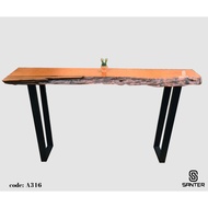 A316. Chengal Emas Solid Wood Console Table / Bar Table