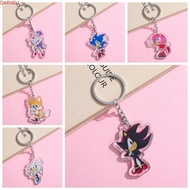 DARNELL Sonic Key Chain, Cartoon Character Shadow Sonic Keyring, Action Figures Creative Tails Mini 