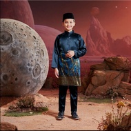 [ KIDS ] Baju Melayu Bulan Bintang 2024 PLATINUM BLUE