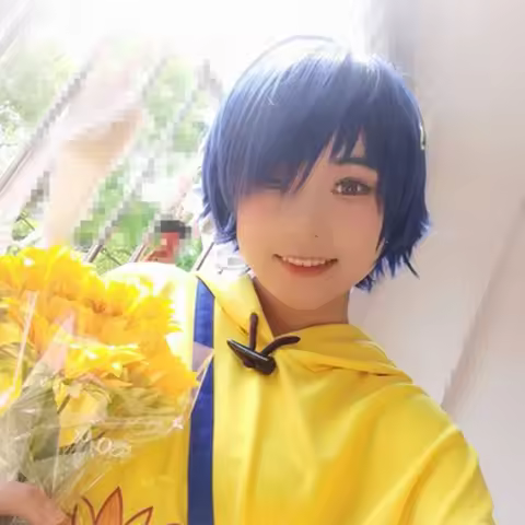 Anime Wonder Egg Priority Ohto Ai Cosplay Costumes Hoodie Yellow Sunflower Pullover Sweatshirt Short