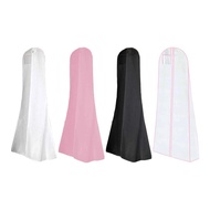 [Leipupa] Long Bridal Gown Garment Bag Dustproof Protection Cover Zipper Garment Cover