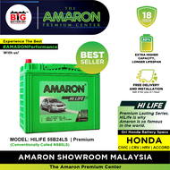 [Professional Replacement] 55B24LS | NS60LS | HILIFE Series | AMARON PREMIUM Lasting Car Battery | HONDA Civic, Accord, CRV, HRV  | Bateri Kereta Delivery Installation NS60L | Klang Valley