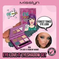 MISSLYN-EYE Eyeshadow Palette, 6 Color Eyeshadow Combo With Mirror & Brush, Matte, Pearl & Glitter E
