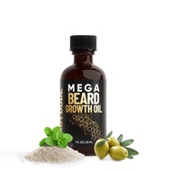 Derm Dude Mega Beard Growth Oil with Jojoba Oil, Japanese Peppermint Oil, Castor Oil, Avocado oil an