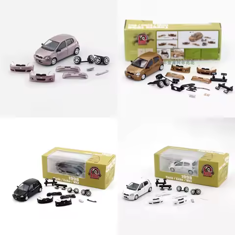 BMC 1:64 Scale 1998 Yaris Echo Vitz Alloy Simulation Car Model Classic Adult Collection Static Displ
