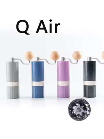 1Zpresso Q Air 7Core Manual Coffee Grinder Mini Portable Mill 38mm Heptagonal Stainless Steel Burr