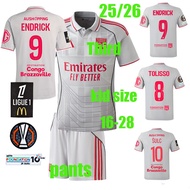 25/26 ENDRICK jersey 25/26 Lyon-nais Third soccer clothe kid suit （with pants） FOFANA GHEZZAL SULC T