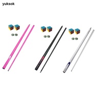 yuksok Pool Cue, 57" Carbon  Cue Eight Inch Black Chinese Billiard Pool Cue for Men And Women