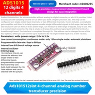 1PCS ADS1115 ADS1015 16 Bit I2C Module Precision ADC 4 Channel Development Board Pro Gain Amplifier 