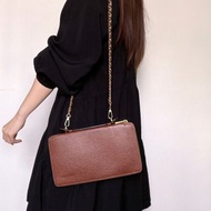 中古正品Celine思琳 多用途真皮長夾 皮革收納包 斜背包 WOC