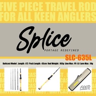 Feed Rod Baitcast Splice 5 Piece Travel Fishing Rod