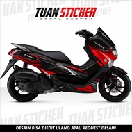 Yamaha Nmax striping Decal Sticker, Nmax Decal Sticker, Nmax Sticker, Nmax Linesred abs striping Sti