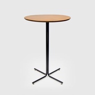 TEMPO 實木吧台桌-棕/圓75/高108