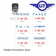 Colop Self Ink Dater Date Stamp S160 RECEIVED / PAID / FAXED / E-mailed / CANCELLED / REDEEMED E/10/